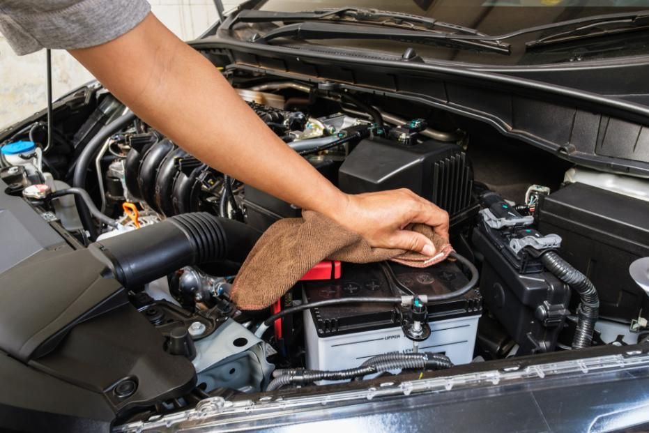 Working on engine